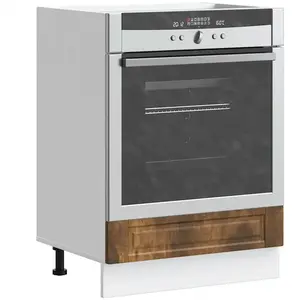 Vidaxl - Armoire à four Porto chêne fumé bois d'ingénierie pas cher