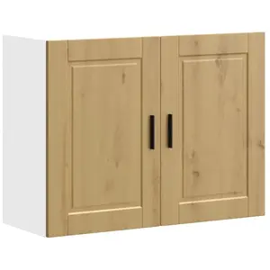 Armoire murale de cuisine Porto chêne artisanal bois ingénierie Vidaxl pas cher