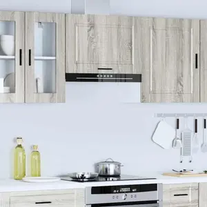 vidaXL Armoire murale de cuisine Porto sonoma gris bois d'ingénierie pas cher
