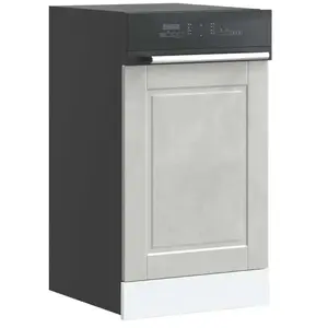 Comparateur de prix : Panneau de lave-vaisselle Porto gris béton 45x1,5x67 cm vidaXL