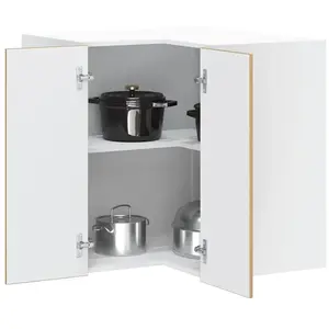 vidaXL Armoire d'angle murale de cuisine Porto chêne artisanal pas cher