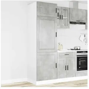 Comparateur de prix : vidaXL Armoire de cuisine Porto gris béton bois d'ingénierie