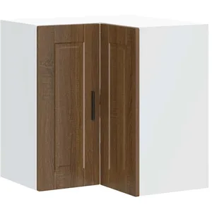 vidaXL Armoire d'angle murale de cuisine Porto chêne marron pas cher