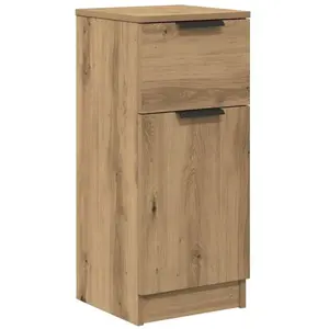 vidaXL Buffet chêne artisanal 30x30x70 cm bois d'ingénierie pas cher