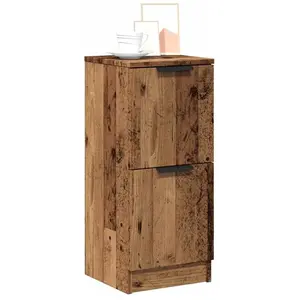 Vidaxl - Buffet vieux bois 30x30x70 cm bois d'ingénierie pas cher