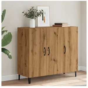 vidaXL Vidaxl Buffet Chêne Artisanal 90x34x80 Cm Bois D'ingénierie