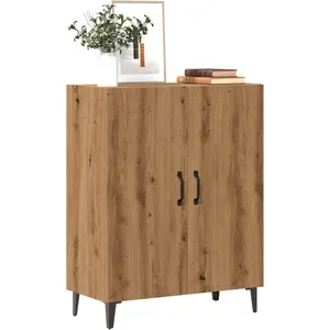 vidaXL Buffet chêne artisanal 70x34x90 cm bois d'ingénierie pas cher