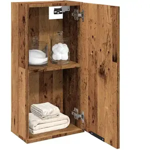 vidaXL Armoire de salle de bain murale vieux bois 32x20x67 cm pas cher