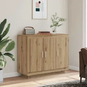 Vidaxl - Buffet chêne artisanal 92x35x75 cm bois d'ingénierie pas cher