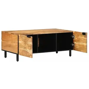vidaXL Table Basse Vidaxl 100x54x40 Cm En Bois Massif D'acacia pas cher