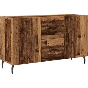 vidaXL Buffet vieux bois 100x36x60 cm bois d'ingénierie pas cher