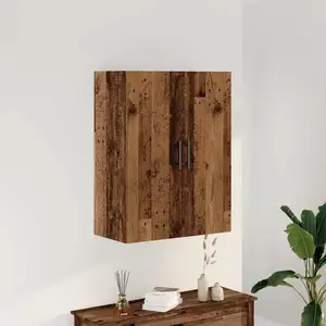 vidaXL Vidaxl Armoire Murale Vieux Bois 69,5x34x90 Cm pas cher