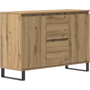 vidaXL Buffet chêne artisanal 104x35x70 cm bois d'ingénierie pas cher