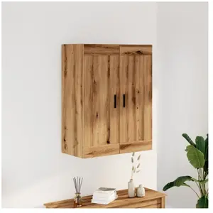 vidaXL Armoire murale chêne artisanal 69,5x34x90 cm bois d'ingénierie pas cher