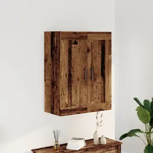 vidaXL Armoire murale vieux bois 69,5x34x90 cm bois d'ingénierie pas cher