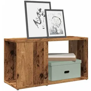 vidaXL Vidaxl Meuble Tv Vieux Bois 60x24x32cm Bois D'ingénierie pas cher