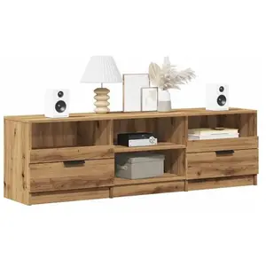 Vidaxl - Meuble tv chêne artisanal 150x33,5x45 cm bois d'ingénierie pas cher