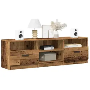 Vidaxl - Meuble tv vieux bois 150x33,5x45 cm bois d'ingénierie pas cher