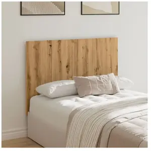 Tête de lit chêne artisanal 120x1,5x80 cm bois d'ingénierie Vidaxl pas cher