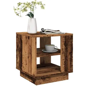 Vidaxl - Table basse vieux bois 40x40x43 cm bois d'ingénierie pas cher