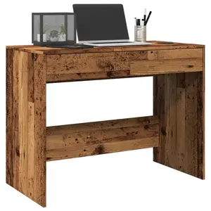 Vidaxl - Bureau vieux bois 101x50x76,5 cm bois d'ingénierie Old wood pas cher