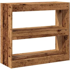 Vidaxl - Bibliothèque/Séparateur de pièce vieux bois 80x30x72 cm pas cher
