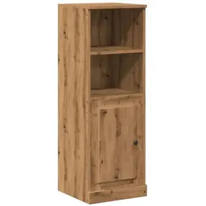 vidaXL Buffet haut chêne artisanal 36x35,5x103,5 cm bois d'ingénierie pas cher