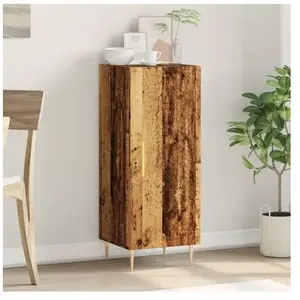 vidaXL Buffet vieux bois 34,5x34x90 cm bois d'ingénierie pas cher