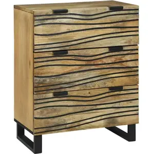 vidaXL Sous-console 60x33.5x75 cm Bois massif de manguier pas cher
