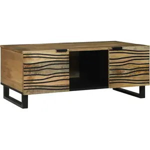 vidaXL Vidaxl Table Basse 100x54x40 Cm Bois De Mangue Massif pas cher