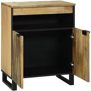 Vidaxl buffet  60x33,5x75 cm en bois massif de manguier pas cher