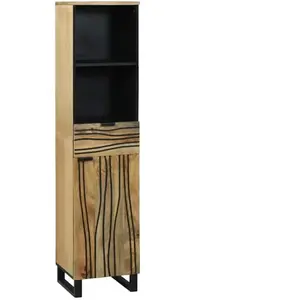 vidaXL Meuble de Salle de Bain 38x33,5x160 cm Bois Massif Mangue pas cher