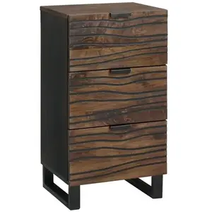 vidaXL Vidaxl Buffet 40x33.5x75 Cm En Bois De Mangue Massif pas cher