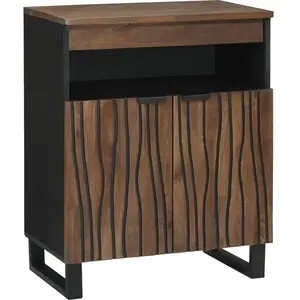 Vidaxl buffet  60x33.5x75 cm en bois massif pas cher