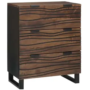 vidaXL Buffet  60x33,5x75 cm en bois massif de mangue pas cher