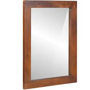 vidaXL Miroir avec miroir Marron, argent 50 x 2.5 x 70 cm