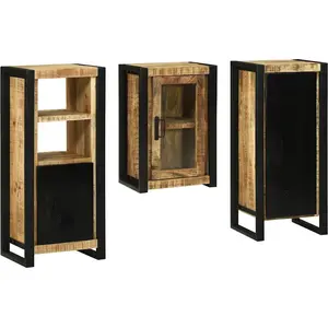 vidaXL Ensemble de mobilier de salle de bain Montage mural 3 pcs pas cher