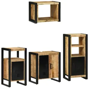 Comparateur de prix : vidaXL Ensemble de mobilier de salle de bain avec tiroir 4 pcs