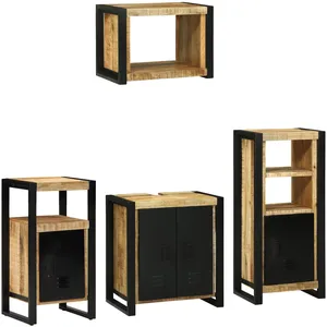 Comparateur de prix : vidaXL Ensemble de mobilier de salle de bain avec tiroir 4 pcs