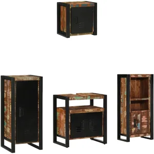 Comparateur de prix : Vidaxl ensemble de mobilier de salle de bain 4 pcs bois recyclé solide