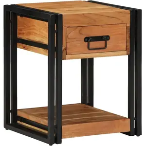 vidaXL Tables De Nuit Vidaxl 2 Pcs 40x40x50 Cm En Bois D¿Acacia pas cher