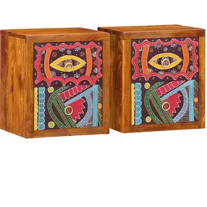 Vidaxl cabinet de chevet avec tiroir 2 pcs marron 35 x 30 x 40 cm pas cher