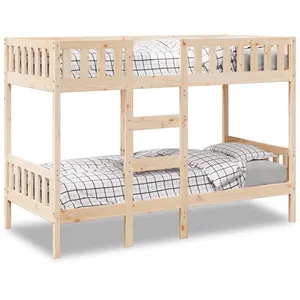 vidaXL Lit superposé 75x190 cm Bois de pin massif