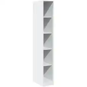 vidaXL Garde-robe Blanc 30x50x200 cm Bois d'ingénierie pas cher