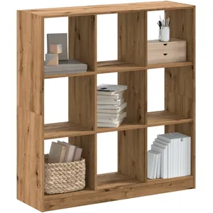 vidaXL Bibliothèque chêne artisanal 102x32x108 cm bois d'ingénierie pas cher