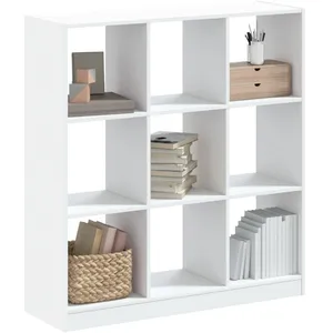vidaXL Bibliothèque blanc 102x32x108 cm bois d'ingénierie pas cher
