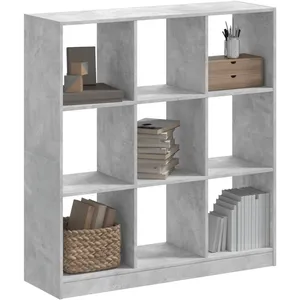 Comparateur de prix : vidaXL Bibliothèque gris béton 102x32x108 cm bois d'ingénierie