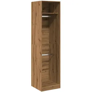 Comparateur de prix : vidaXL Garde-robe chêne artisanal 50x50x200 cm bois d'ingénierie