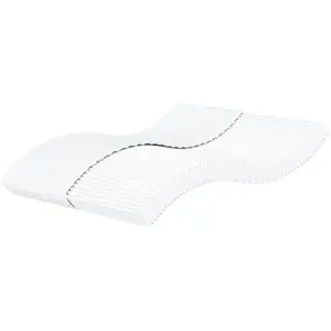 vidaXL Matelas en mousse blanc 160x210 cm dureté H2 H3 pas cher
