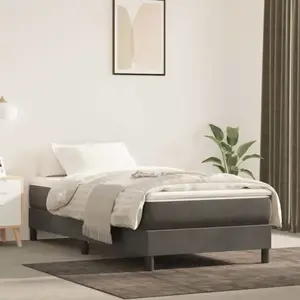 vidaXL Matelas de lit à ressorts ensachés 90x210x20 cm velours pas cher